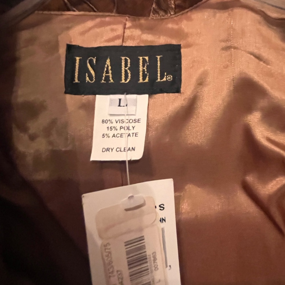 Vintage Isabel Brown Textured Women's Blazer - Picture 2 of 5
